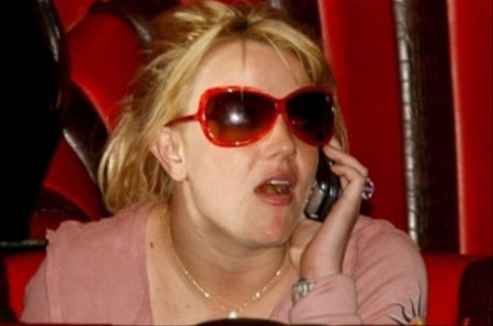Britney Spears al celular