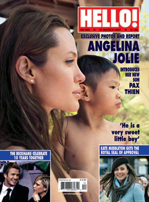 Angelina Jolie y su nuevo hijo