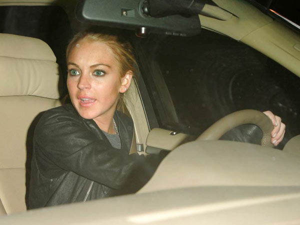 Lindsay Lohan atropella