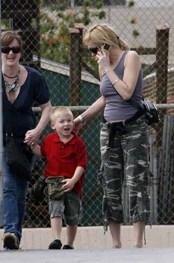 Sharon Stone con hijo