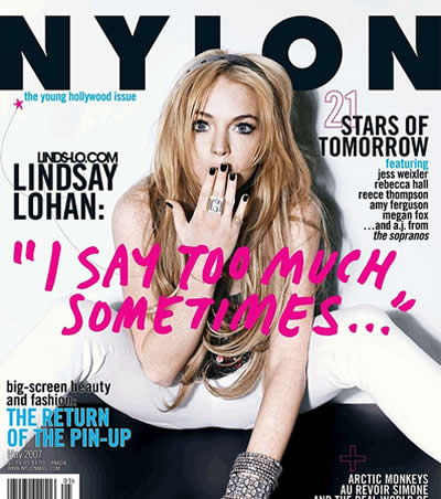 Lindsay Lohan portada revista Nylon