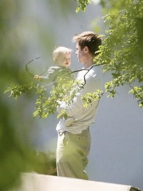 Brad Pitt y su hija Shiloh