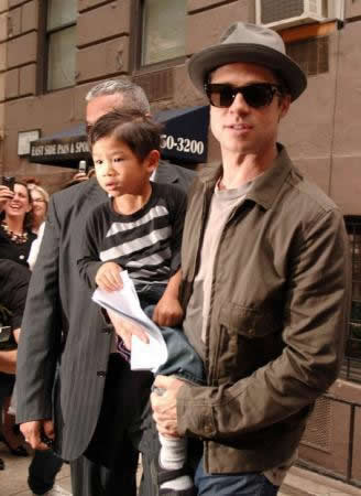 Brad Pitt y su hijo Pax