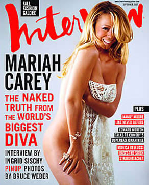 Mariah Carey semi desnuda