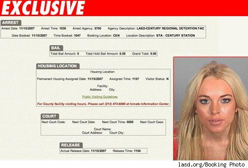 Lindsay Lohan fue a la cárcel 2