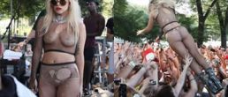 Lady Gaga semi desnuda en Loolapalooza 2010 (Fotos y Video)